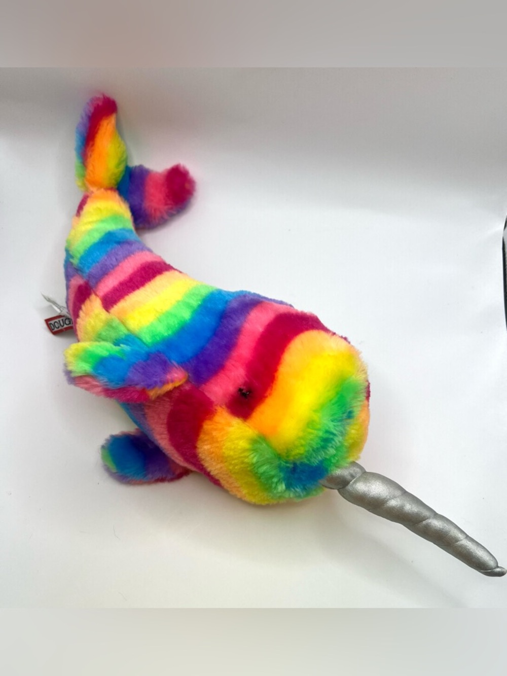 Douglas- Rainbow Plush Narwhal Toy -‎ Multicolor